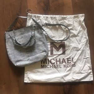 Michael Michael Kors Grey Snakeskin